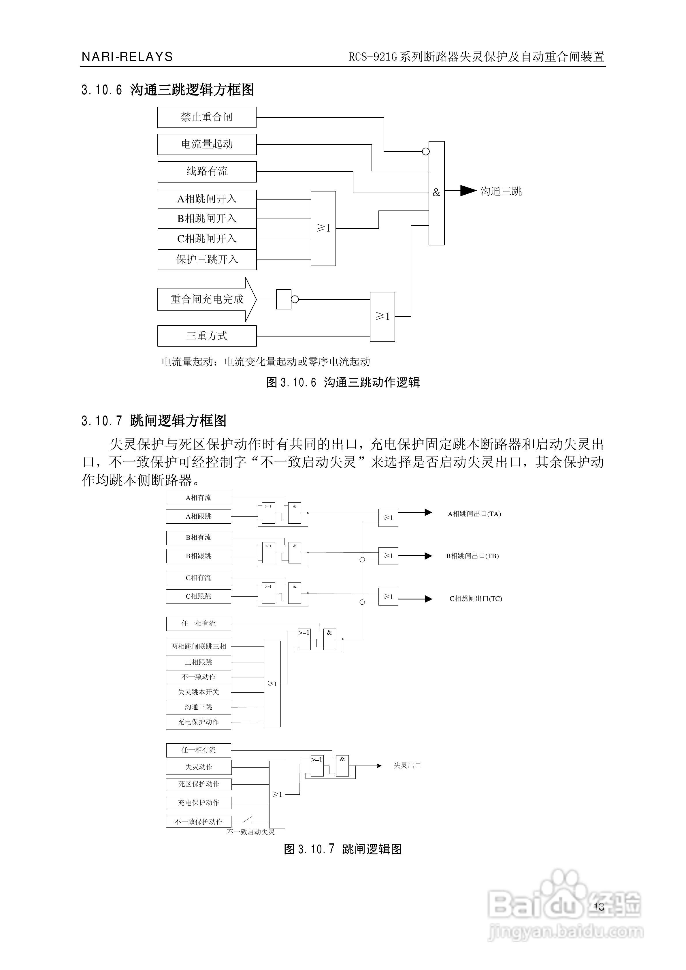 南瑞继保RCS-921G断路器失灵保护及自动重合闸装置使用:[2]