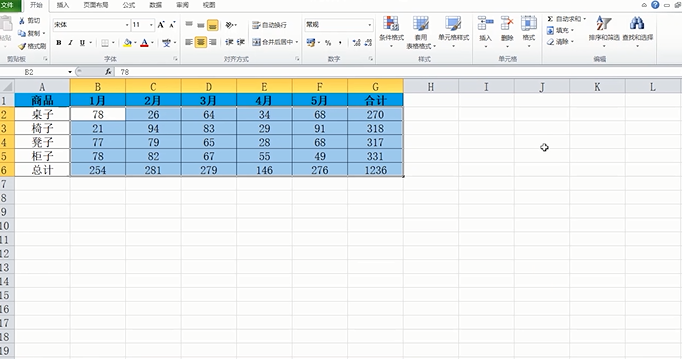 Excel如何使用快捷键快速求和