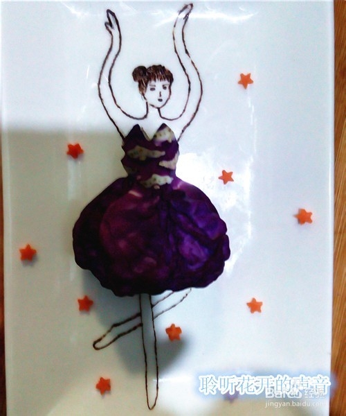 如何巧用废弃的食材制作餐盘画