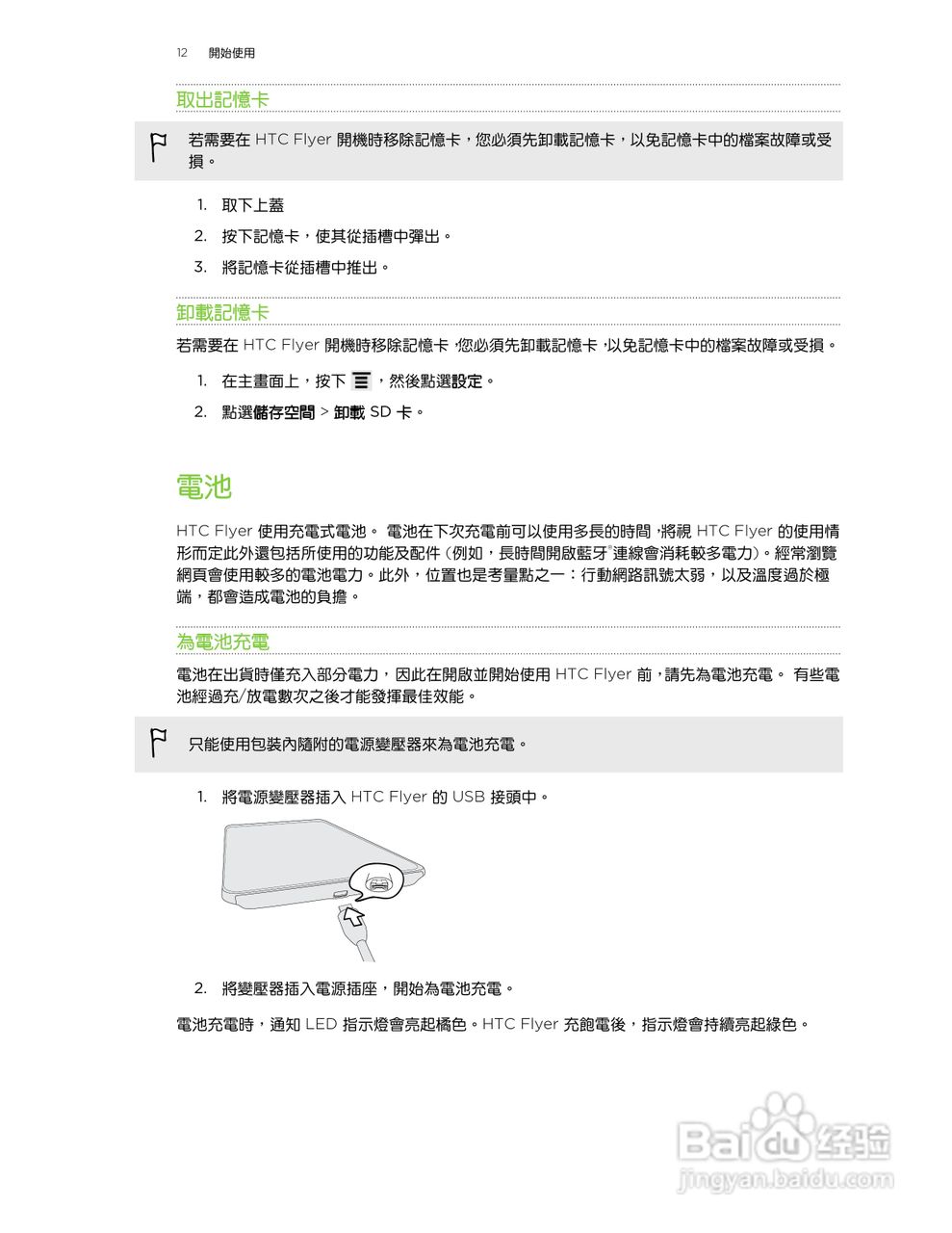 多普达HTC Flyer P510e手机使用说明书:[2]
