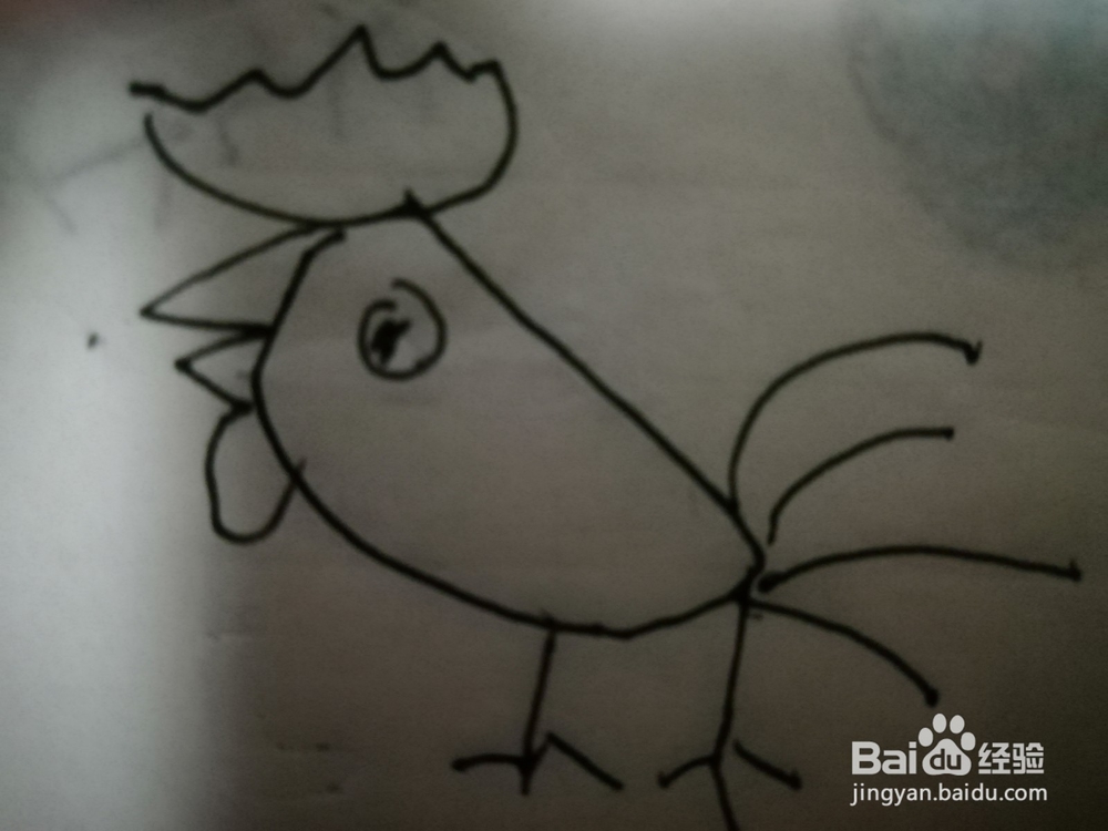 怎么样用简笔画画公鸡