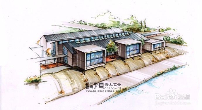 展览类建筑手绘表现如何画