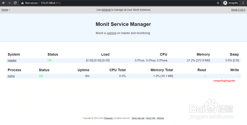 CentOS 8系统安装Monit监视系统详细过程介绍