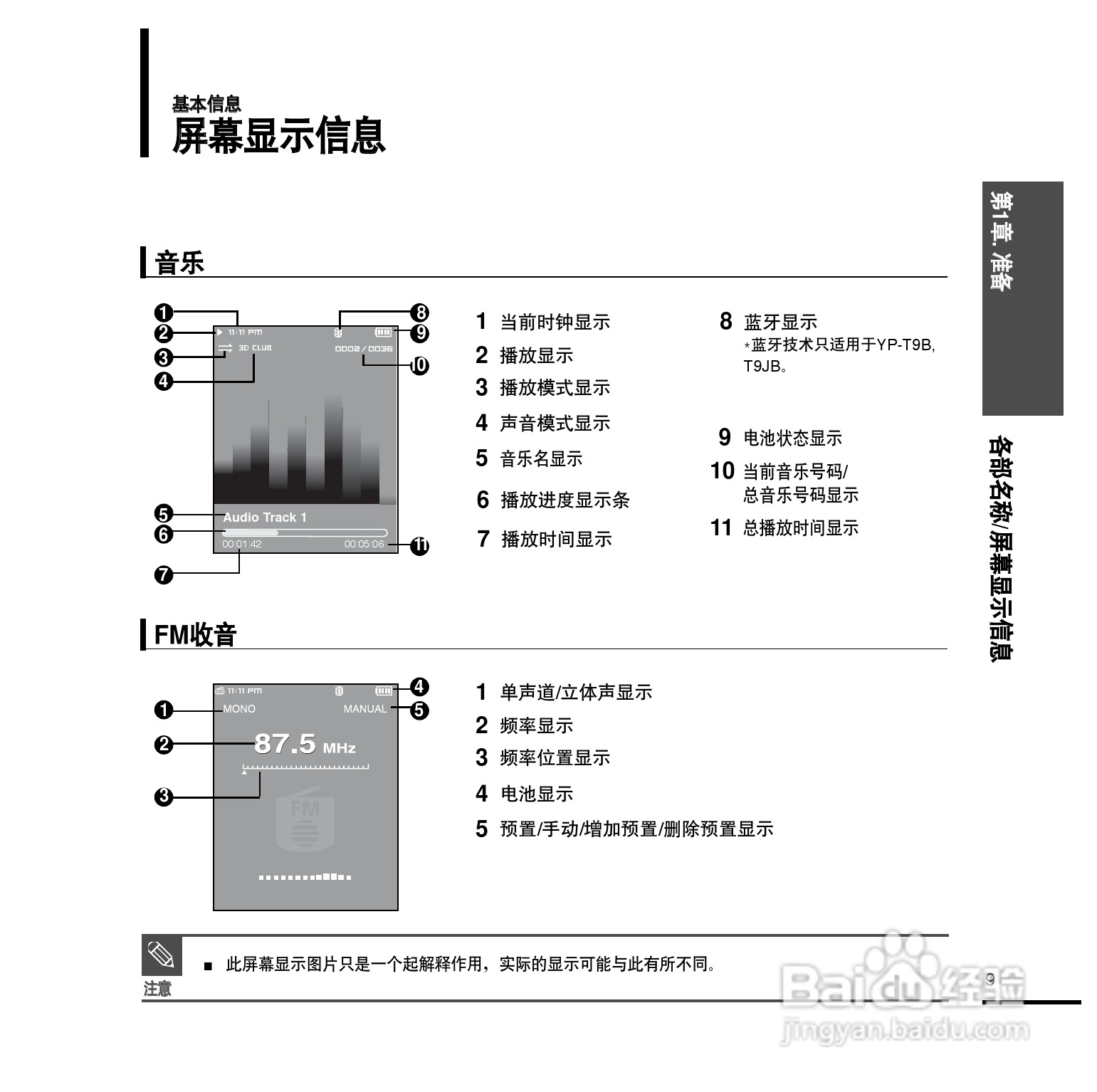 三星YP-T9ZU MP4播放器使用说明书:[1]
