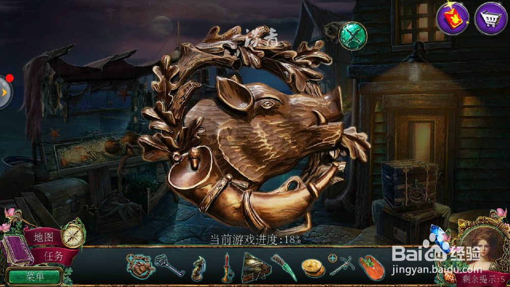 密室逃脱12神庙之旅第7关打开表演车找到拼图片