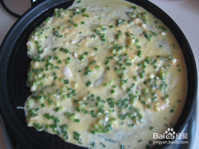 鸡蛋午餐肉卷饼