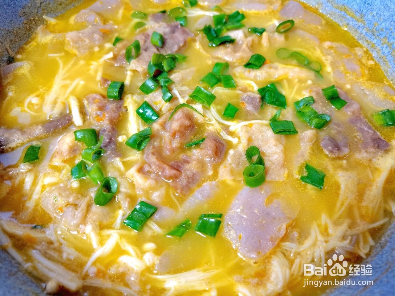 酸汤金针菇魔芋肥牛卷怎么做