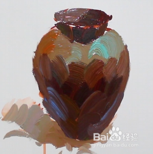 罐子色彩画法步骤