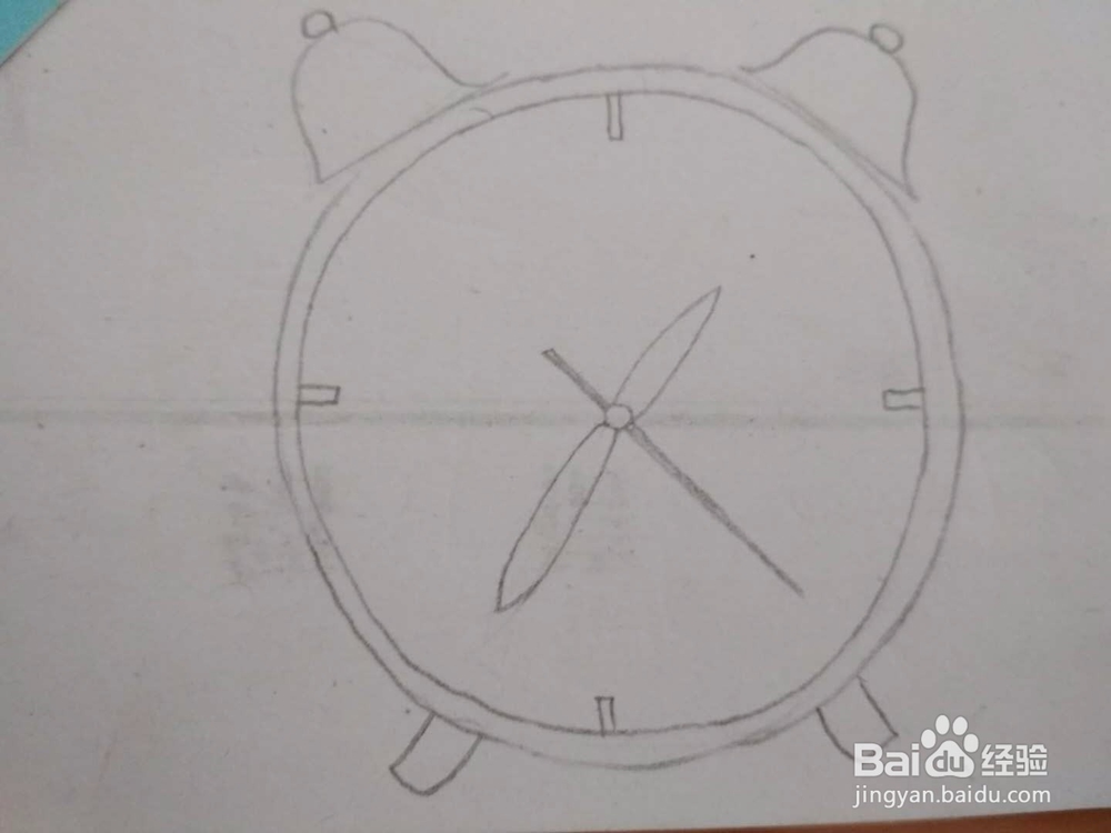 多妈简笔画生活用品一只小闹钟