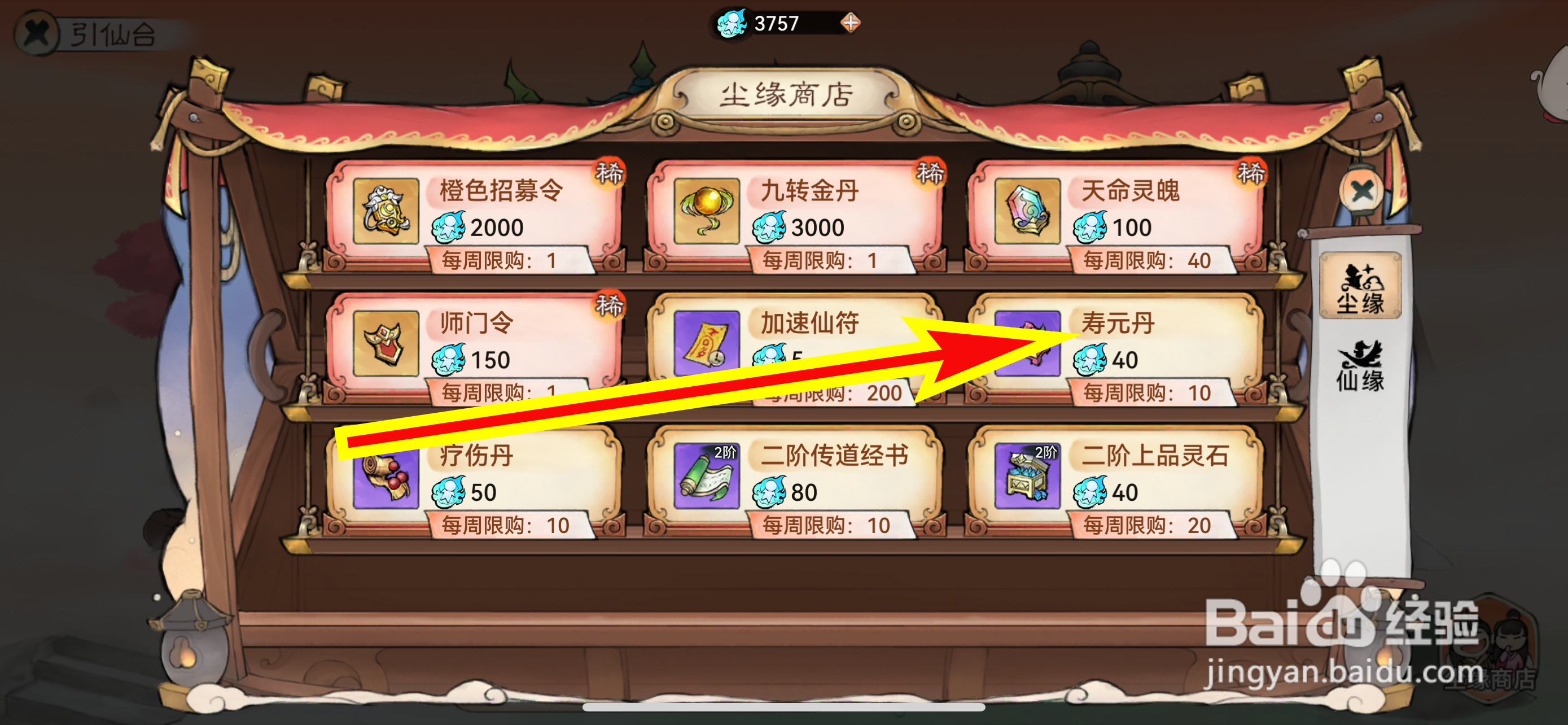 最强祖师如何购买寿元丹