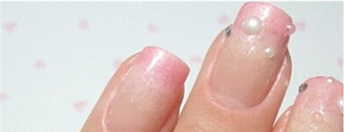 白玫瑰雕花美甲