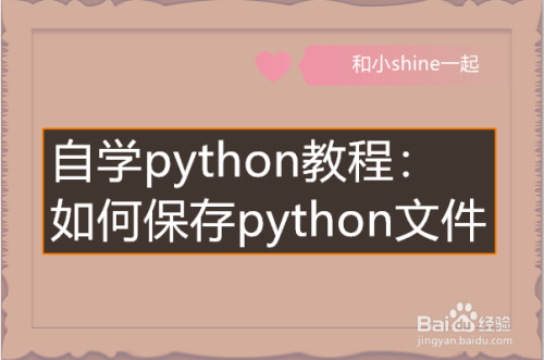 python中如何保存文件