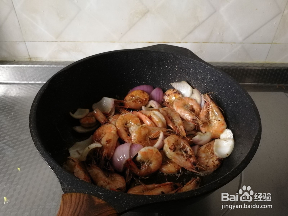 椒盐油爆虾的制作方法