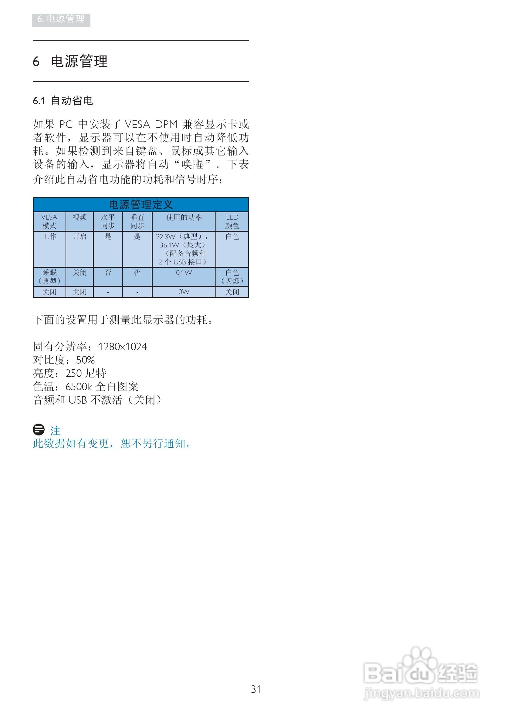 PHILIPS 19B4L显示器说明书:[4]