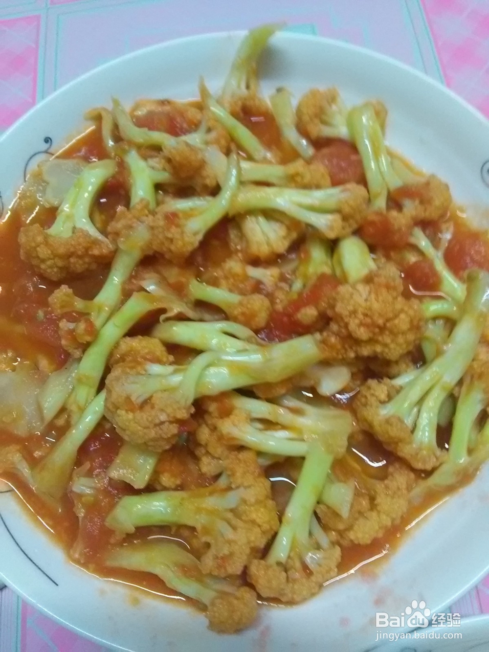 家常蕃茄菜花怎么炒