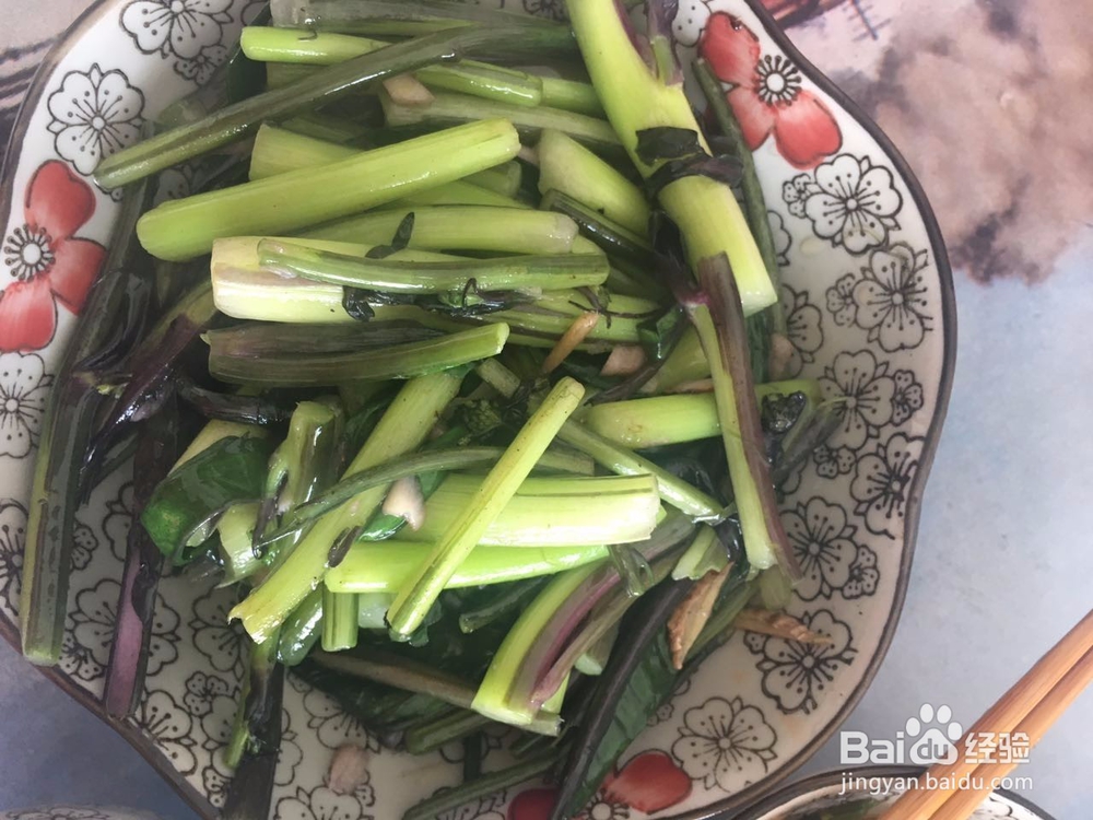 怎样炒红菜苔好吃
