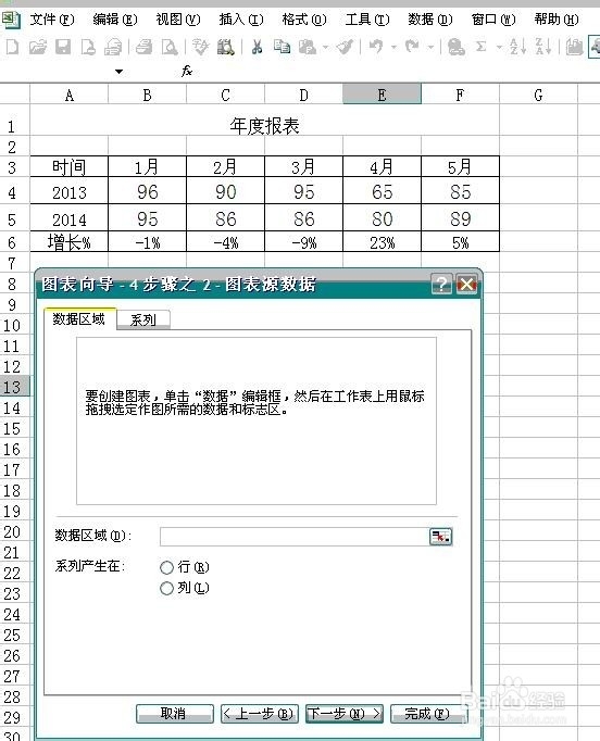 表格中双坐标轴使用