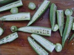 秋葵最保持营养的吃法---蒸秋葵配红葱酥