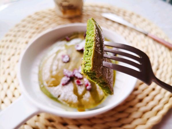 抹茶蔓越莓松饼