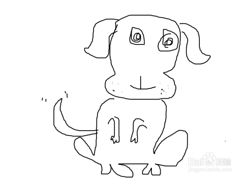 如何快速画出一只小狗？