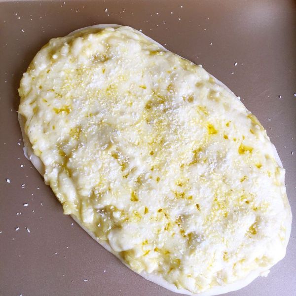 椰香榴莲芝士烤饼