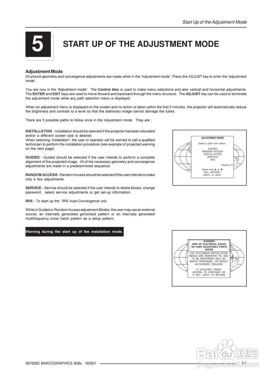 Barco巴可 GRAPHICS 808s投影机说明书:[3]