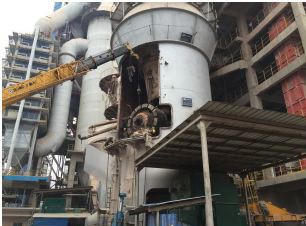 史密斯立磨磨辊辊体磨损现场修复步骤