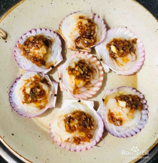 蒜蓉粉丝蒸扇贝的做法