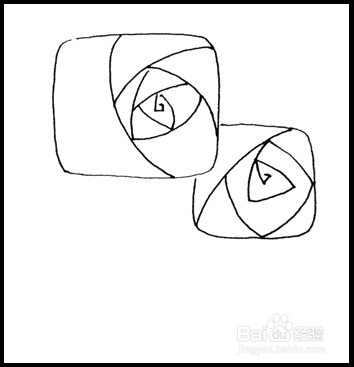 怎样画简笔画（花卉）：[4]玫瑰3