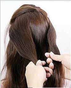 优雅韩式编发盘发图解