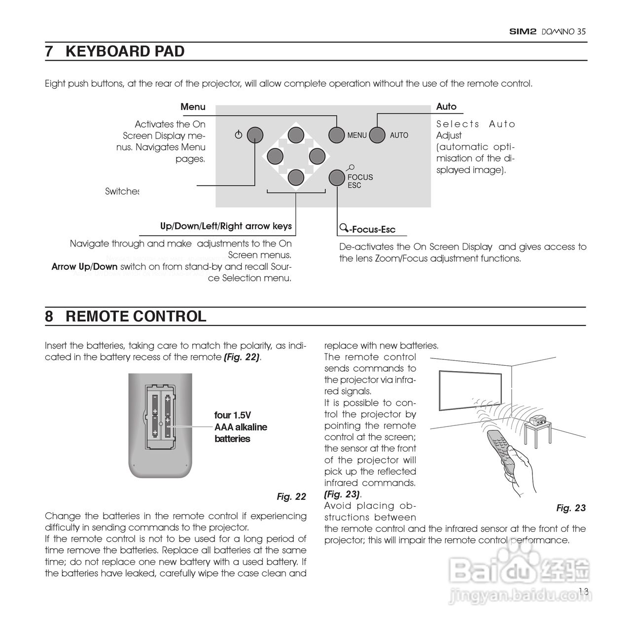 SIM2 DOMINO 35投影机说明书:[2]