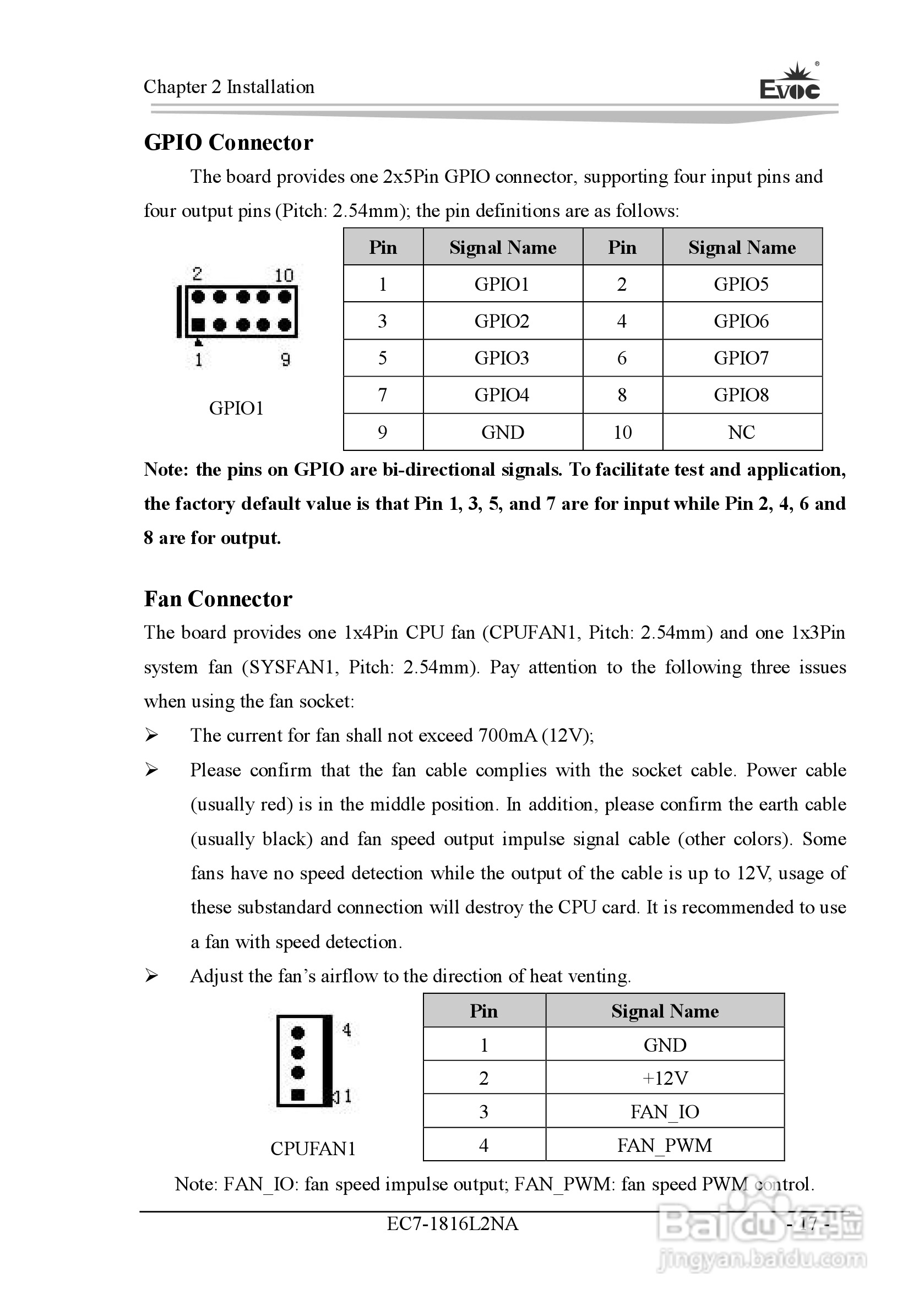 研祥Mini-ITX主板EC7-1816L2NA说明书:[8]
