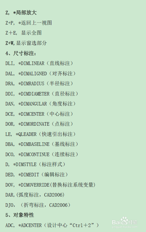 CAD绘图常用快捷键大全