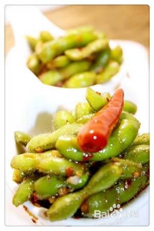 简单快菜凉拌毛豆
