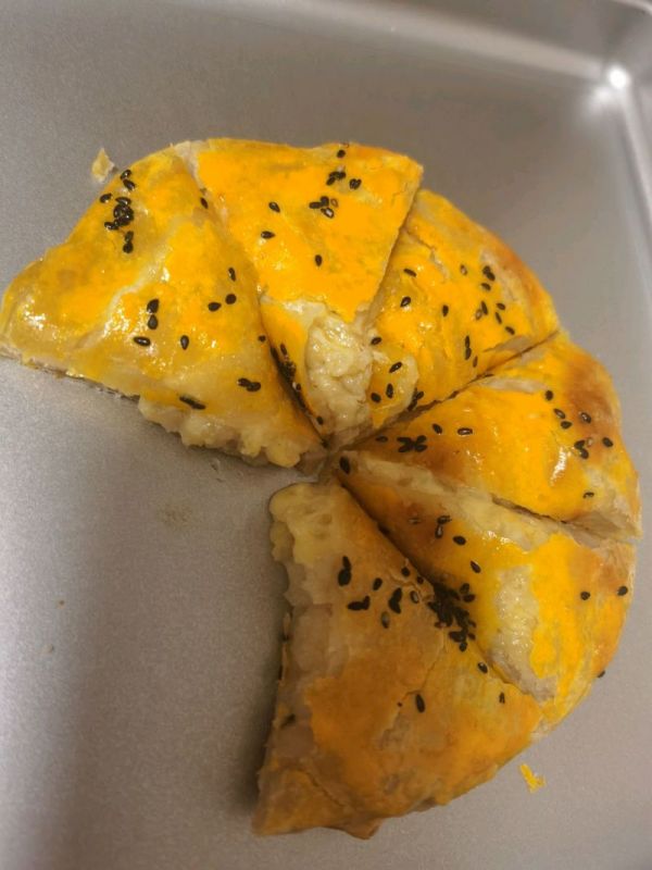 爆浆香蕉芝士饼