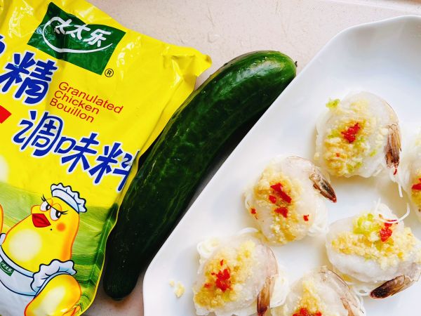 黄瓜粉丝蒜蓉虾