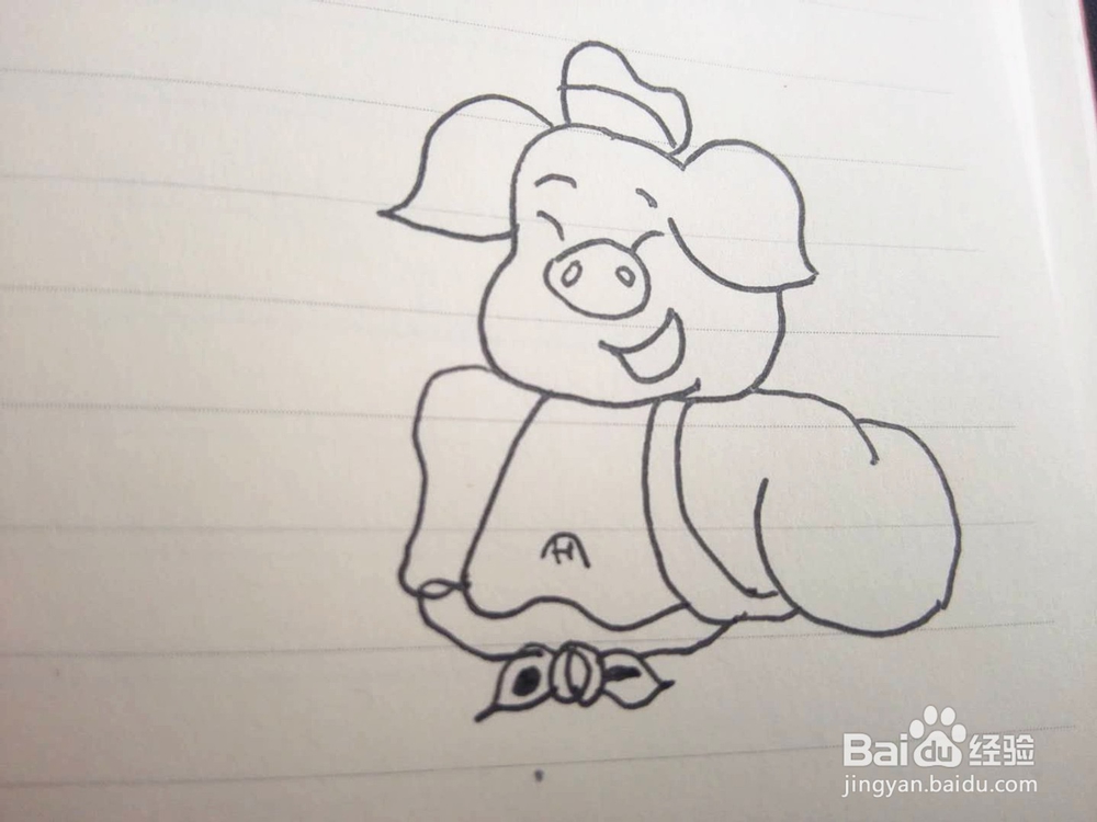 简笔画之猪八戒