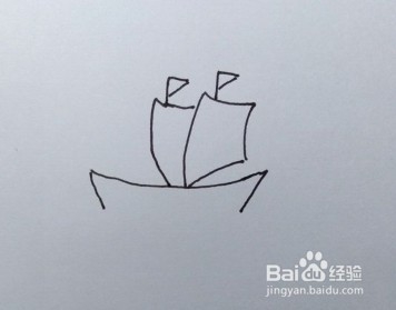 简笔画：帆船（亲子简笔画、儿童简笔画）