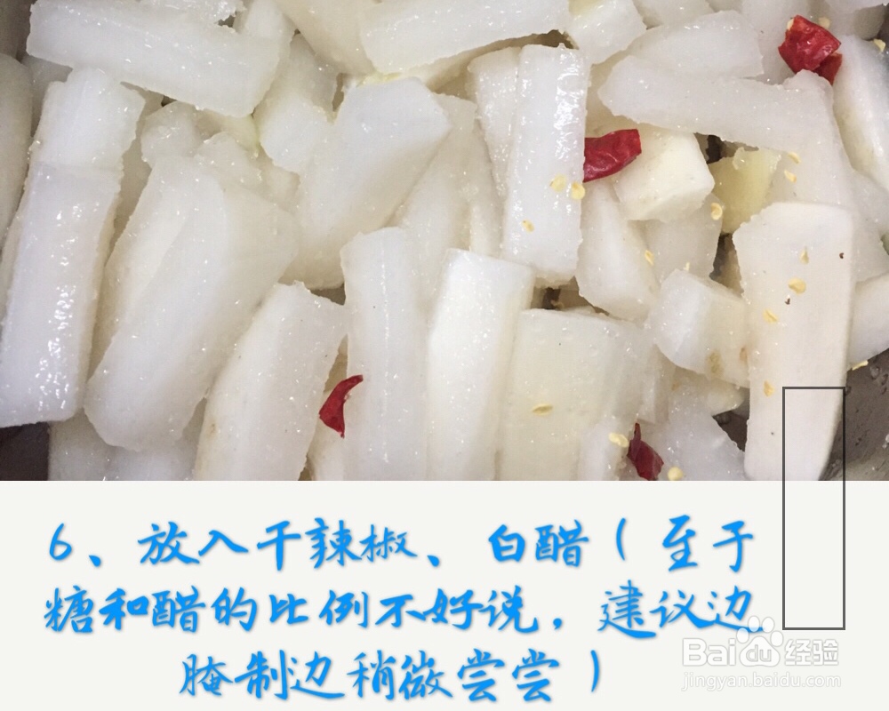 新手易学酸辣萝卜