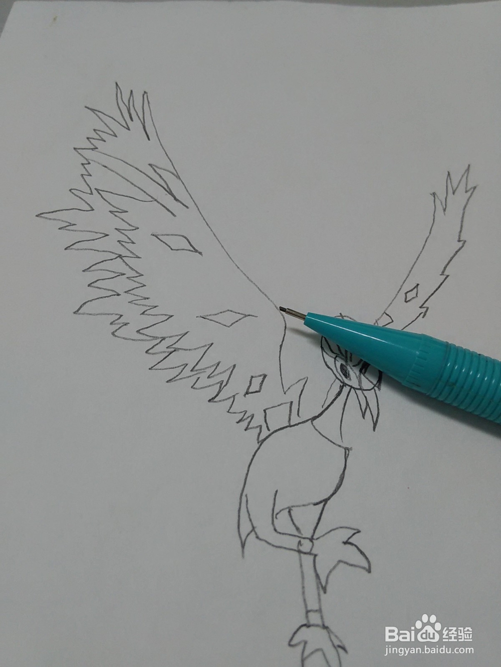 猪猪侠火焰鹤怎么画