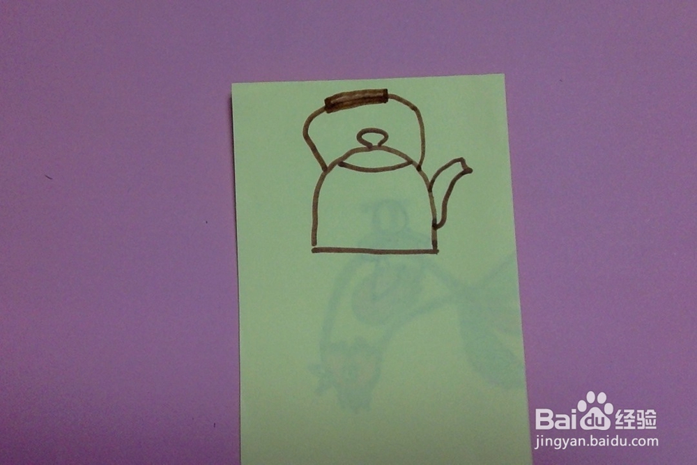 简笔画怎么画小水壶的画法幼儿兴趣培养学画水壶