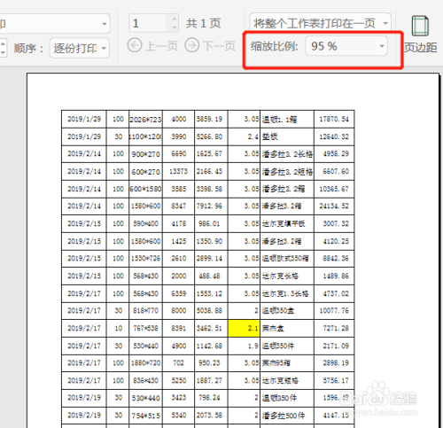 如何将wps表格内容压缩到一张纸上打印?