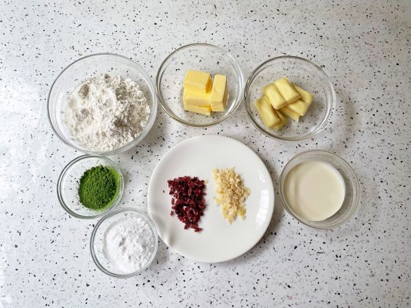 抹茶圣诞花环曲奇