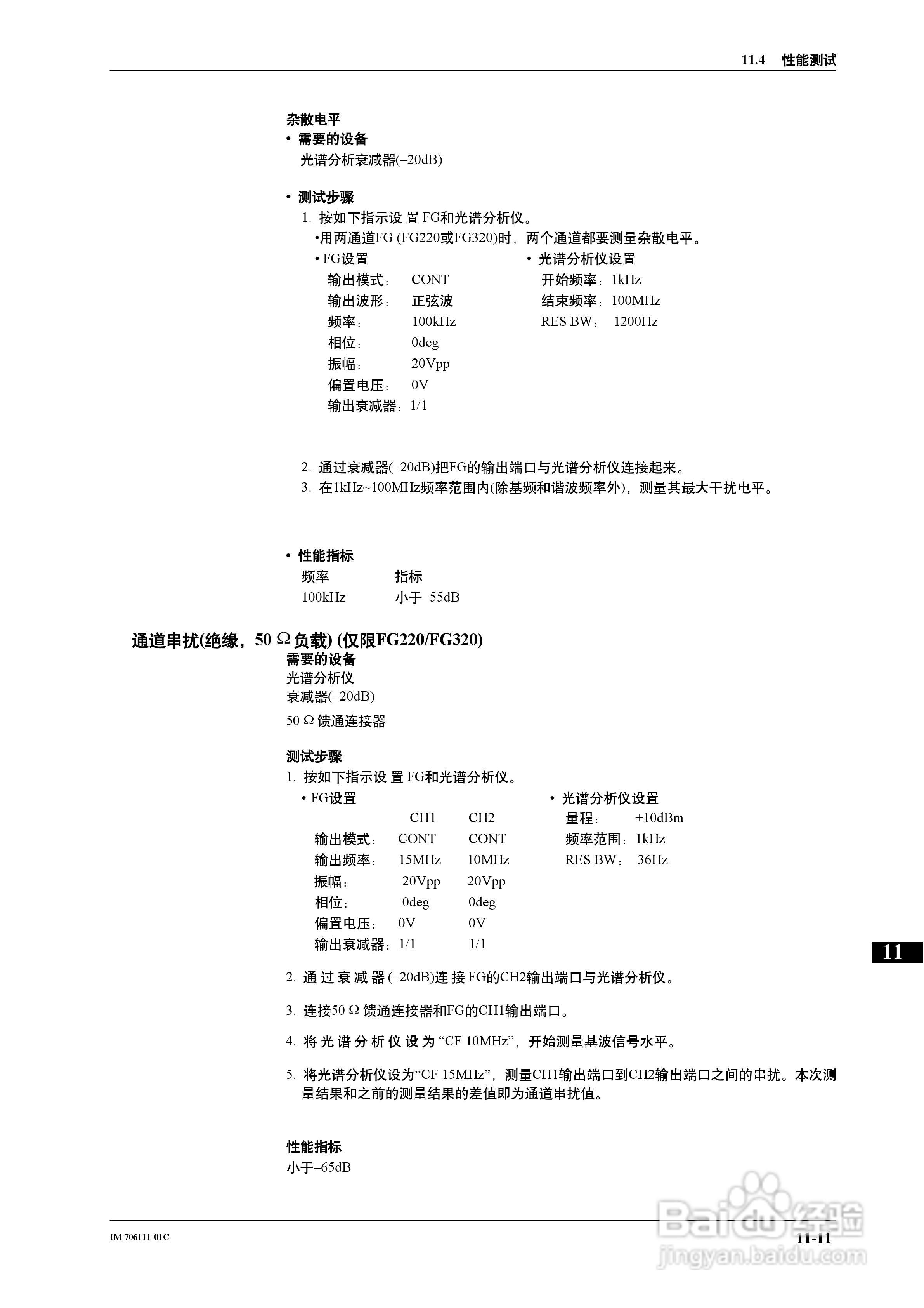FG200/FG300合成函数发生器用户说明书:[11]