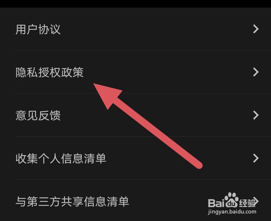 夜视频聊天如何查看隐私授权政策