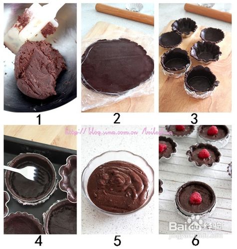 树莓慕斯巧克力塔的做法