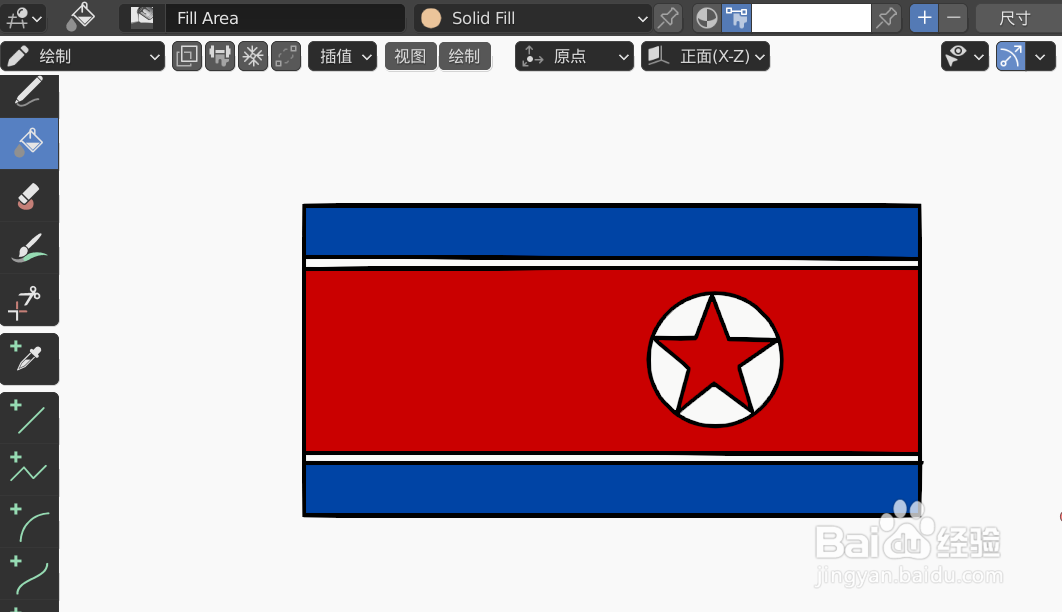 如何使用blender2.9设计朝鲜国旗简图模型