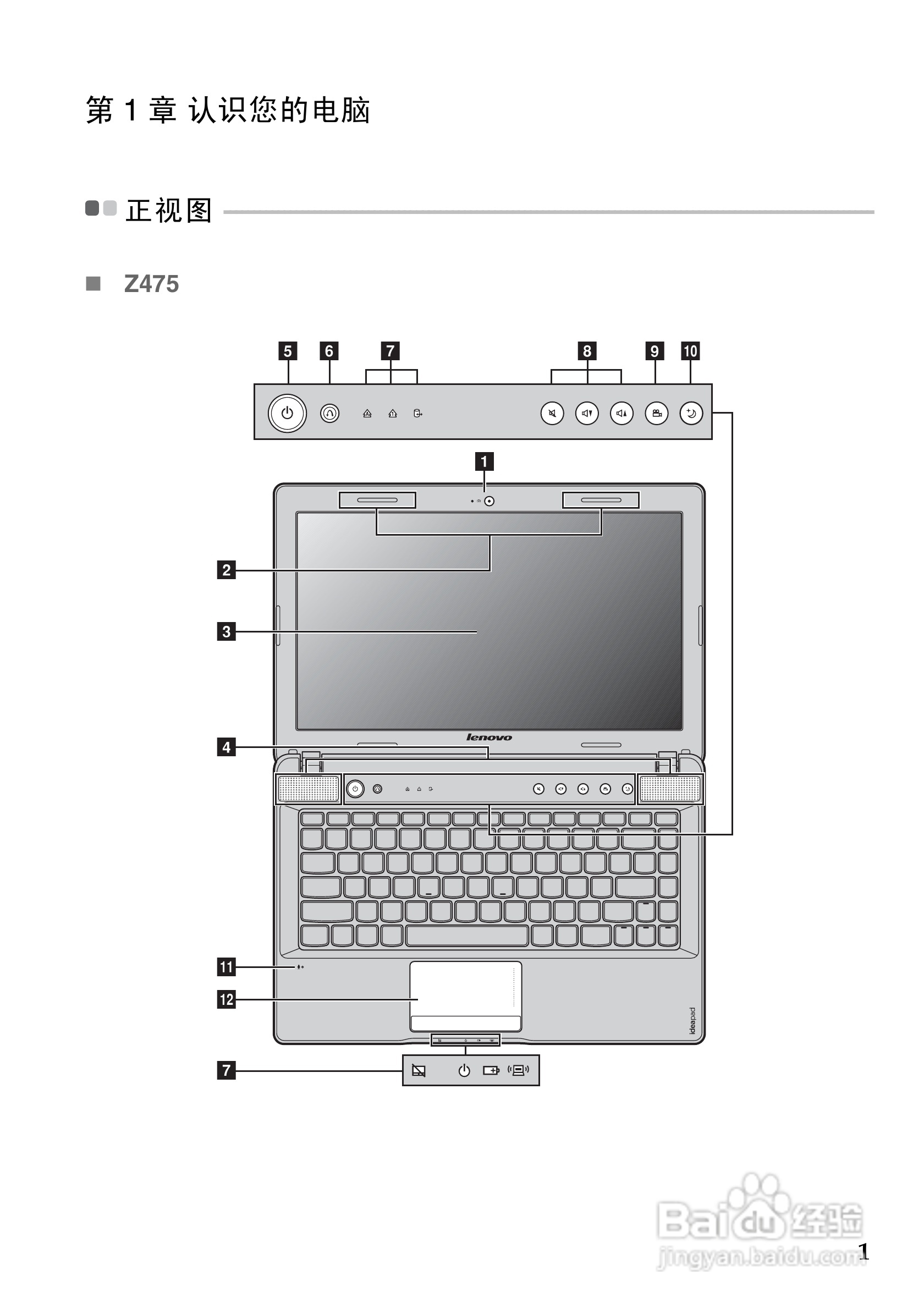 联想Z475笔记本电脑使用说明书:[1]