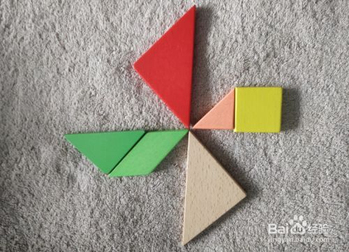 用七巧板怎样拼风车?