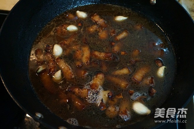 五花肉烧干豆角